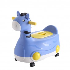 Kids 2-in-1 Potty Training Seat Ride-On Toddler Toilet Trainer Scooter Toy for Boys Girls-8828